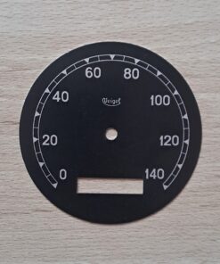 Štítek tachometru Veigel 140 km/h